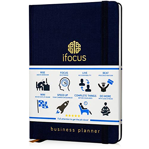 Business Planner Undated for Entrepreneurs! Focus Project Notebook for Productivity! Daily Weekly Self Organizer Planner