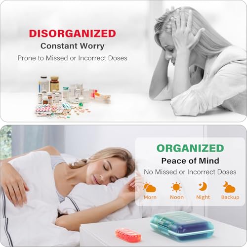 Weekly Pill Organizer 4 Times a Day