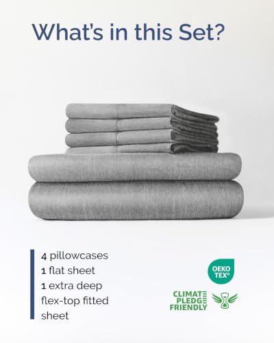 Extra Deep Flex Top Split Head King Sheet Set