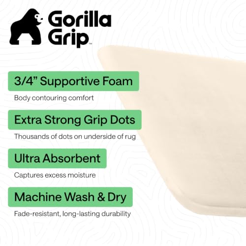 Memory Foam Bath Rug for Bathroom