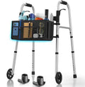 Folding Walkers for Seniors with Basket and Ski Glides