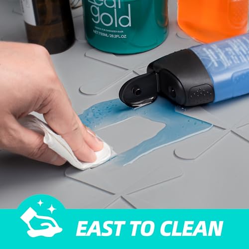 Waterproof Under Sink Mat 37" x 22" Silicone Mat Cabinet Protector