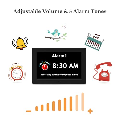 10.1'' Dementia Clock with Date and Time for Elderly
