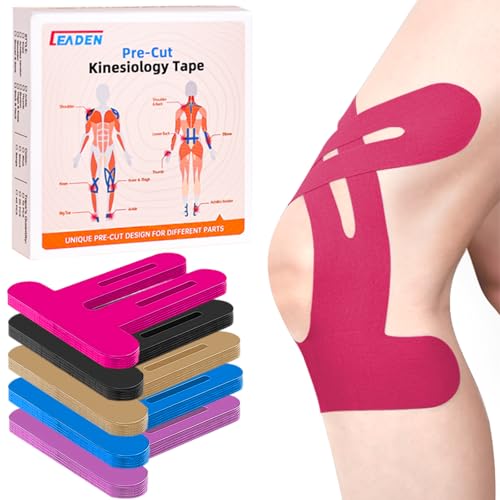 Precut Kinesiology Tape for Knees (10 Count)
