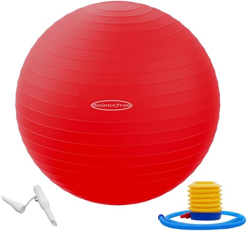 Anti Burst and Slip Resistant Exercise Yoga Ball with Quick Pump 48