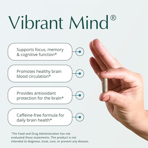 Vibrant Mind Nootropic Memory & Focus 90 Capsules (90 Count)