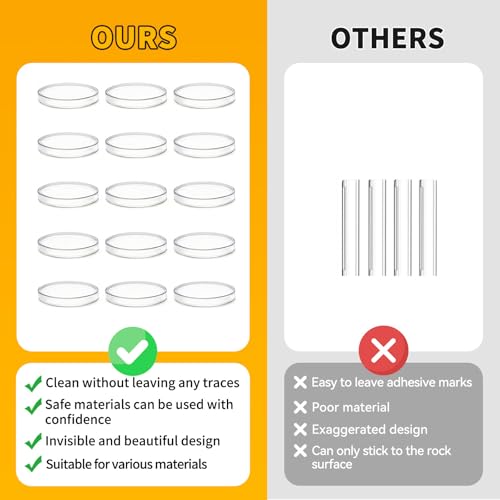 12pcs Clear Wall Bumpers (12 Count)