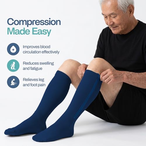 Zipper Compression Socks for Men & Women