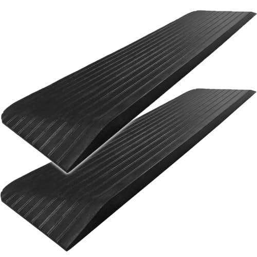 1.5" Rise Rubber Power Wheelchair Scooter Threshold Ramp (2 Count)
