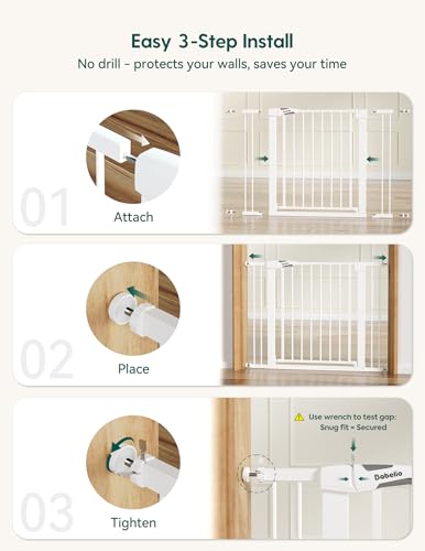 36 in Extra Tall Baby Gate for Stairs No Drilling