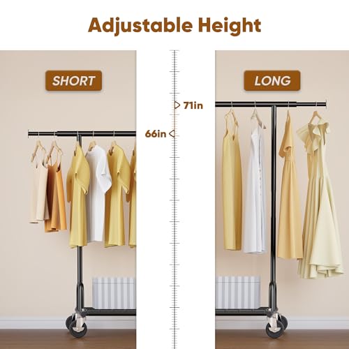 Clothes Rack Collapsible Clothing Rack Capacity 525LBS Black