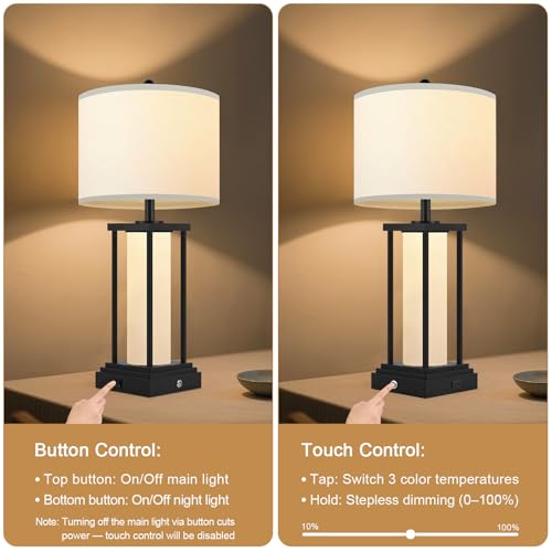 26.8'' Farmhouse Table Lamps