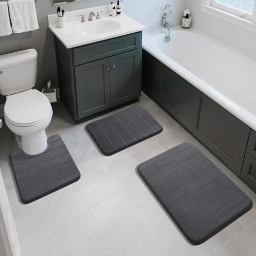 Memory Foam Toilet Bath Mat U