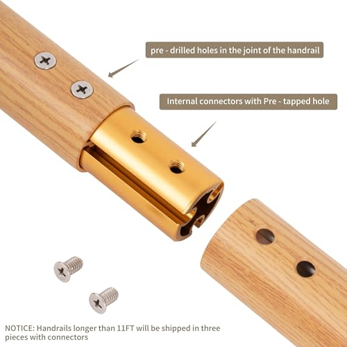 6 FT Modern Aluminum Handrail Set