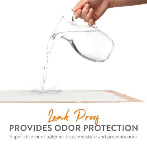 Extra Large Super Absorbent Disposable Bed Pads for Chronic Incontinence Ultra Thick and Absorbent Bed Pads Disposable Adult (50 Count)