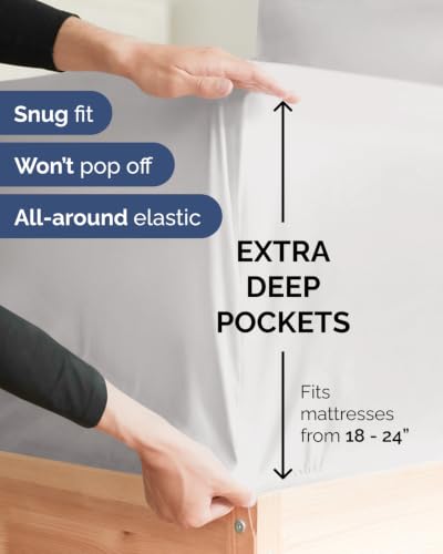 Extra Deep Flex Top Split Head King Sheet Set