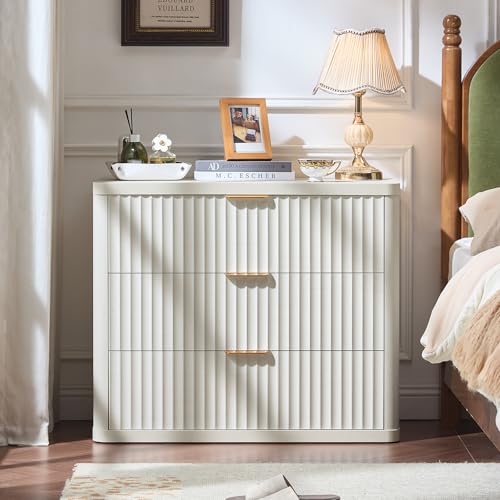 31.5" Wide Fluted Night Stand Set of 2 (2 Count)