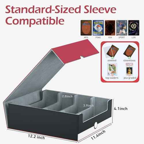 4 Row【3200+】 Trading Card Storage Box