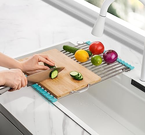 Roll Up Dish Drying Rack Over Sink