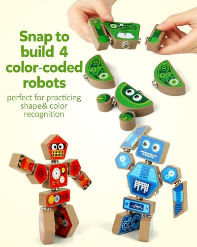 Snap Together Robot Builders for Toddlers