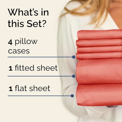Cal King 6 Piece Bed Sheet Set
