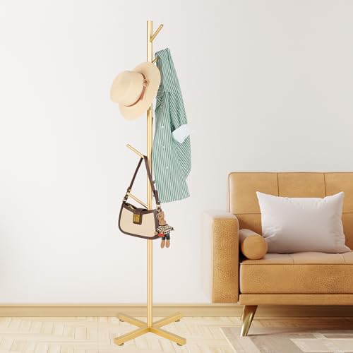 Coat Rack with 8 Hooks