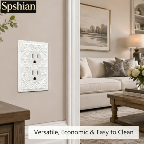 Victorian Floral Duplex Outlet Cover Plate