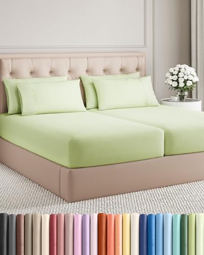 Split King 7 Piece Bed Sheet Set