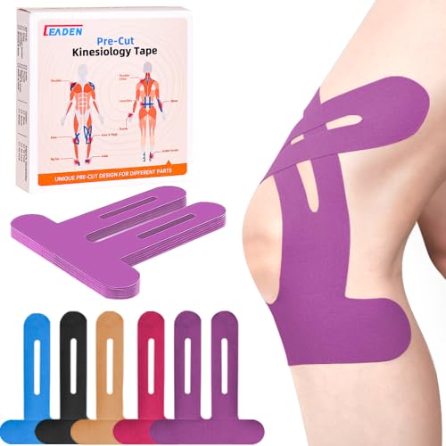 Precut Kinesiology Tape for Knees (10 Count)