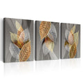 Wall Decor Large Abstract Leaves Canvas Art for Living Room (3 Count)