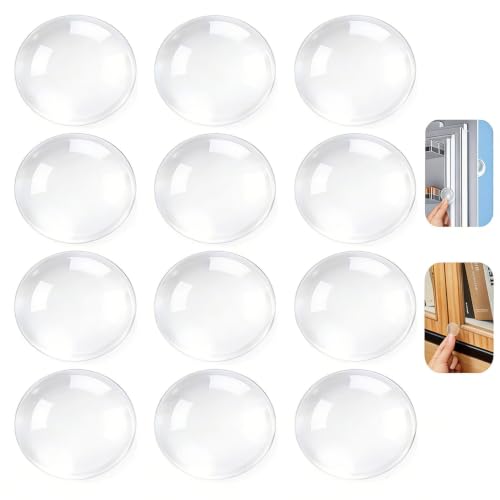 12pcs Clear Wall Bumpers (12 Count)