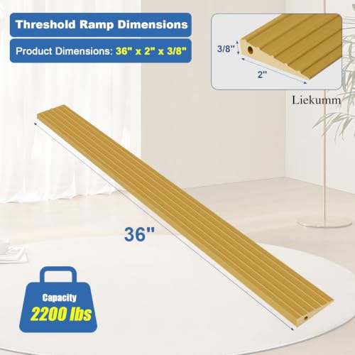 3 8" Odorless Threshold Ramp