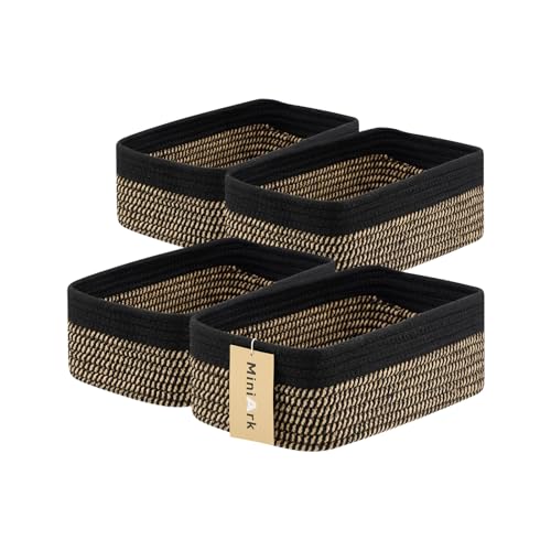 Small Storage Baskets for Organizing (4 Count)