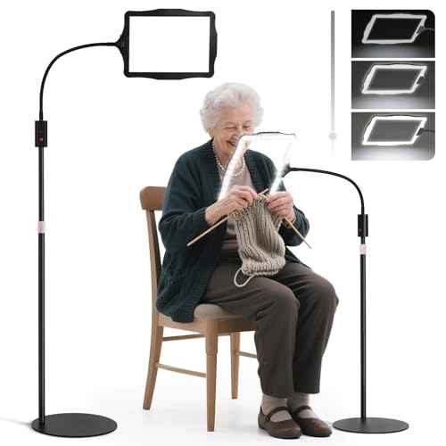 Large Floor Magnifying Glass with Light and Stand
