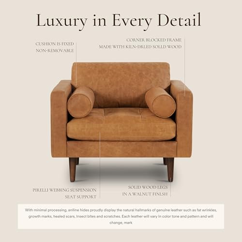 Napa Leather Accent Chairs 42"