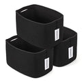 Woven Cotton Rope Storage Baskets 15x10x9.3" 3 Pack Black