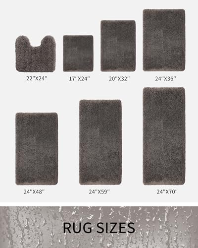 Bathroom Rugs Non Slip Washable 36x24