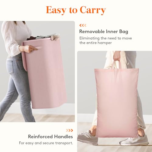 105L Large Laundry Basket with Lid