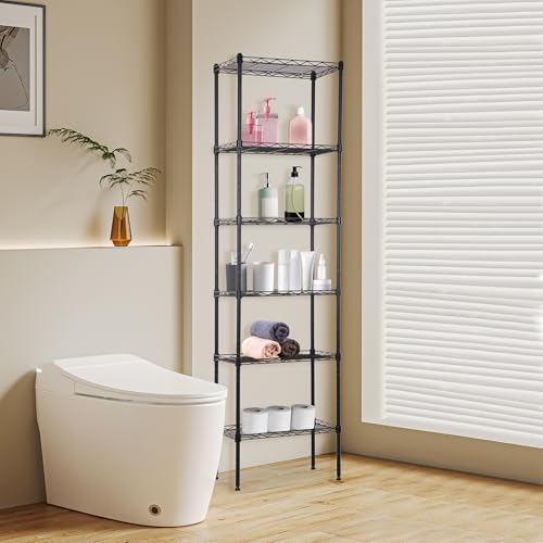 6 Tier Wire Storage Shelves (6 Count)