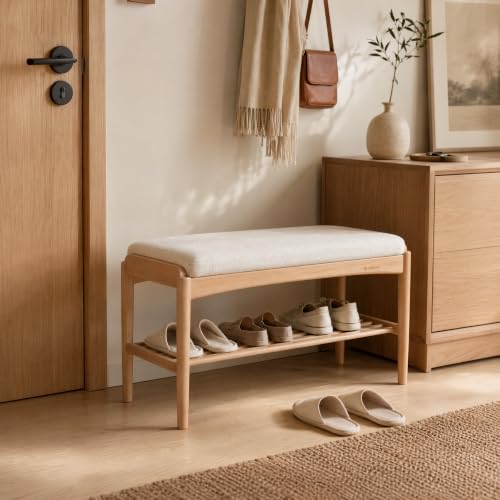 Solid Wood Shoe Bench