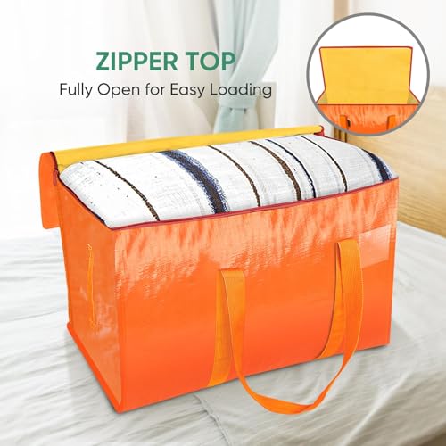 6 Pack Oversized Moving Bags with Reinforced Handles (6 Count)