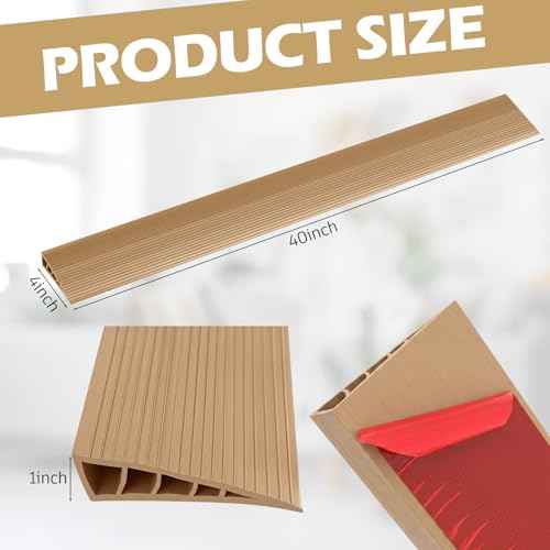 1 Pack 1" Rise Threshold Ramps for Doorways