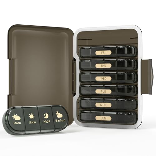 Weekly Pill Organizer 4 Times a Day