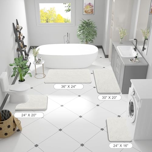 Large Bathroom Rugs 59x35