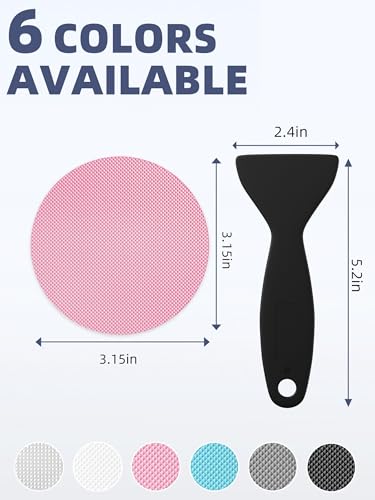 24PCS Round Non Slip Bathtub Stickers with Scraper