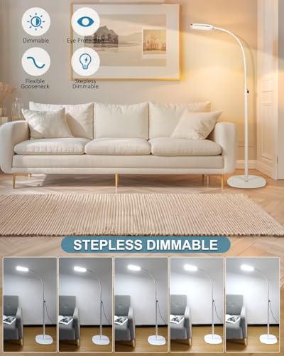 12X Rectangle Magnifying Glass with Light and Stand