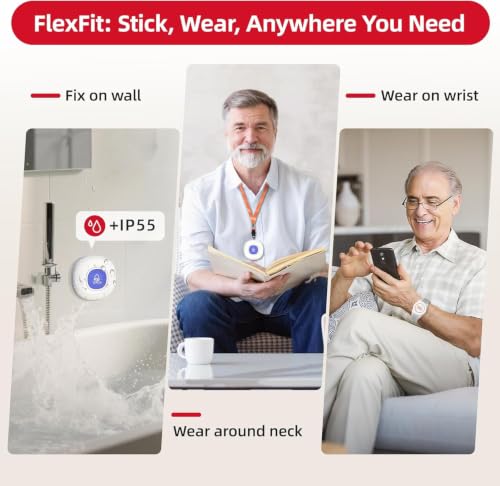 Wi Fi Wireless Caregiver Pager Call Button for Elderly at Home