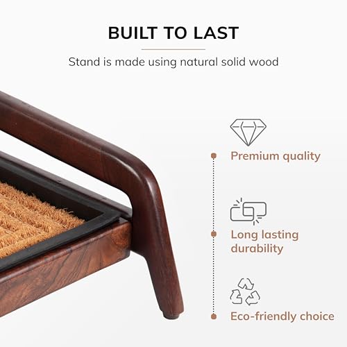 Heavy Duty Waterproof Wooden Shoe Storage Mat Organizer