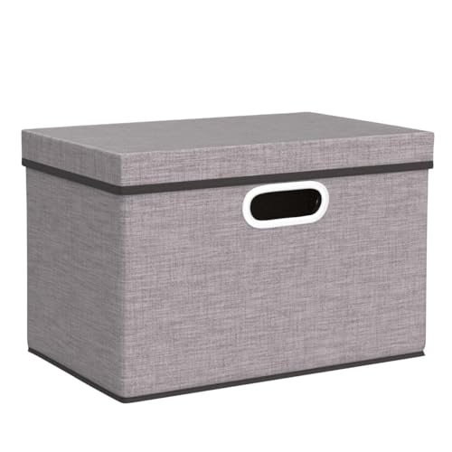 Foldable Storage Boxes with Lids [3 (3 Count)