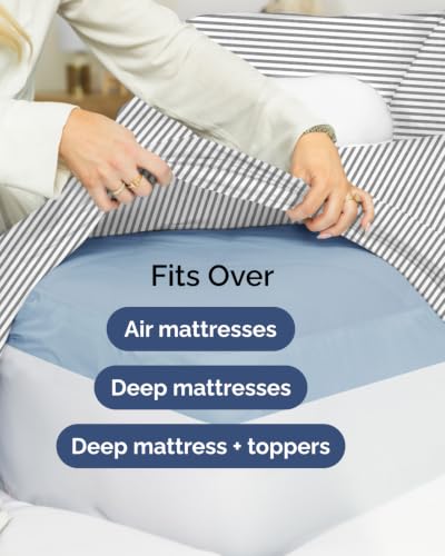 Extra Deep Flex Top Split Head King Sheet Set